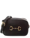 Gucci Horsebit 1955 Small Leather Shoulder Bag In Black