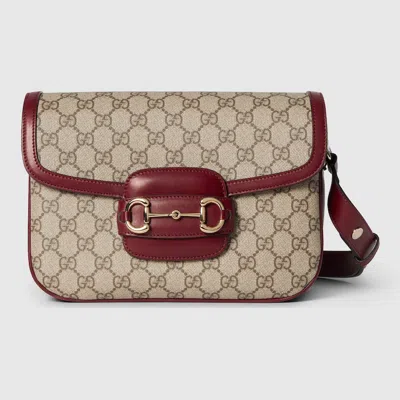Gucci Horsebit 1955 Small Shoulder Bag In Bordeaux