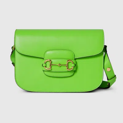 Gucci Horsebit 1955 Small Shoulder Bag In Green
