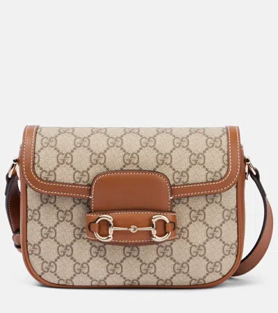 Gucci Horsebit 1955 Small Shoulder Bag In Neutrals