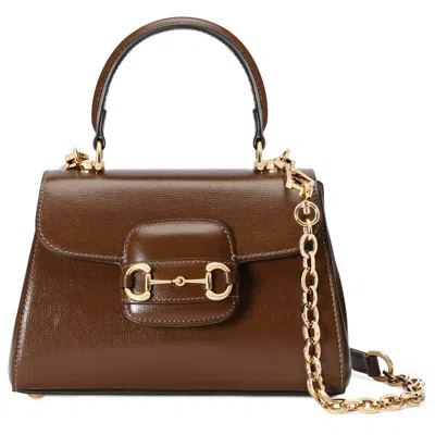 Gucci Horsebit 1955 Mini Bag In Braun