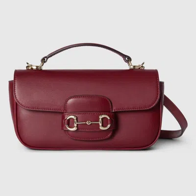 Gucci Horsebit 1955 Small Top Handle Bag In Red