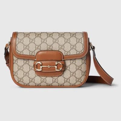 Gucci Horsebit 1955 Soft Mini Shoulder Bag In Beige