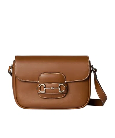 Gucci Horsebit 1955 Soft Mini Shoulder Bag In Brown