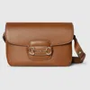 Gucci Horsebit 1955 Soft Small Shoulder Bag In Brown