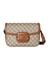 Gucci Horsebit 1955 Small Shoulder Bag In Neutral