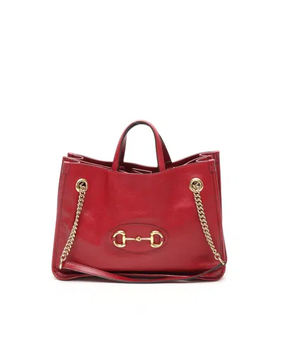 Gucci Horsebit 1955 Tote Bag In Red