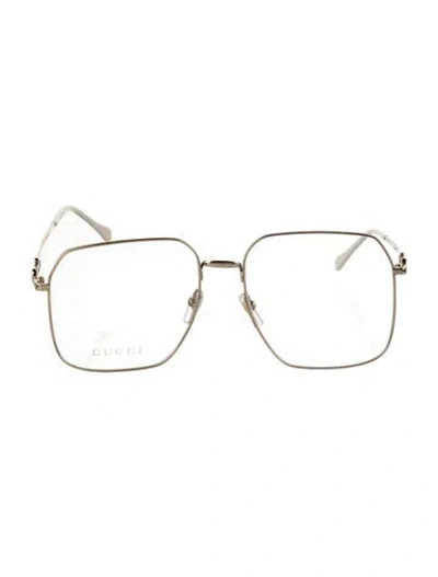 Pre-owned Gucci Horsebit Accent Aviator Eyeglasses W/ Tags