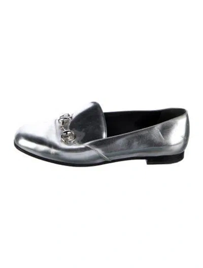 Pre-owned Gucci Horsebit Accent Patent Leather Loafers