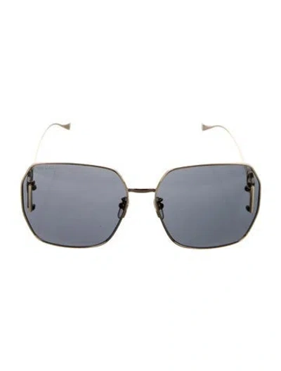 Pre-owned Gucci Horsebit Accent Square Sunglasses In Multi