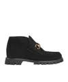 Gucci Horsebit Ankle Boot In Black
