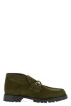 Gucci Ankle Boots With Chunky Sole And Buckle In Green
