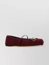 Gucci Bordeaux Ballet Shoes With Horsebit And Bow Detail On The Front In Canvas Woman In Burgundy