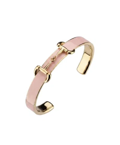 Gucci Horsebit Bangle Bracelet With Enamel In Purple