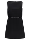 Gucci Mini Abito In Crepe Nero Donna In Black
