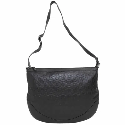 Pre-owned Gucci Horsebit Brown Leather Shoulder Bag ()