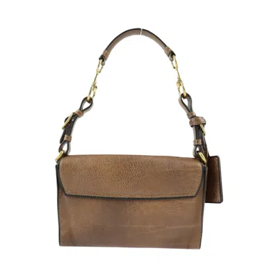Gucci Horsebit Brown Leather Shoulder Bag ()