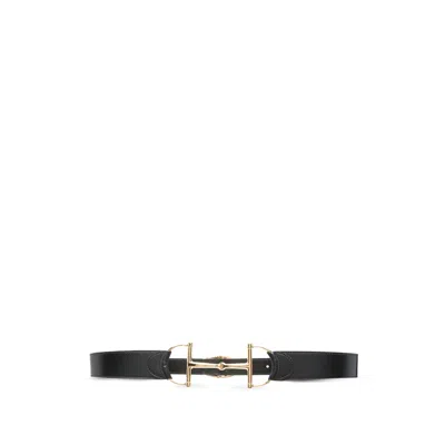 Gucci Horsebit Buckle Belt In Black