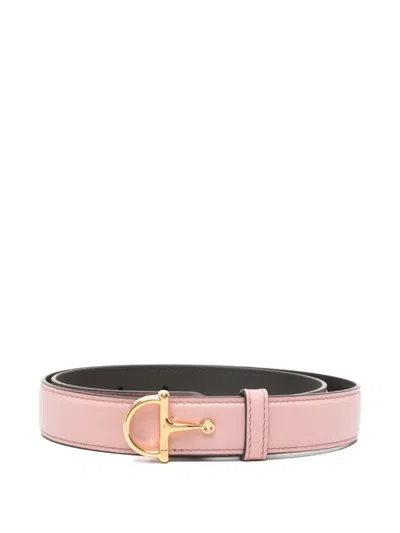 Gucci Horsebit Buckle Belt In Pink