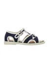 Gucci Horsebit Canvas Sandals In Black