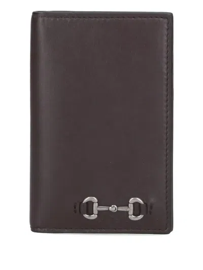 Gucci Slim Long Card Holder For Essentials In Brown