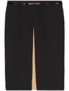 Gucci Horsebit-chain Midi Dress In Schwarz