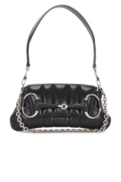 Pre-owned Gucci Horsebit Clutch In Black