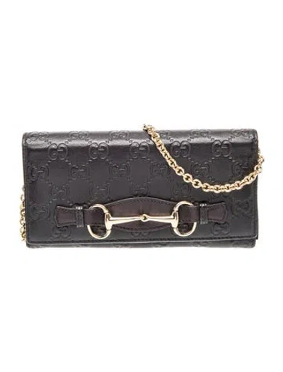 Pre-owned Gucci Horsebit Clutch In Black