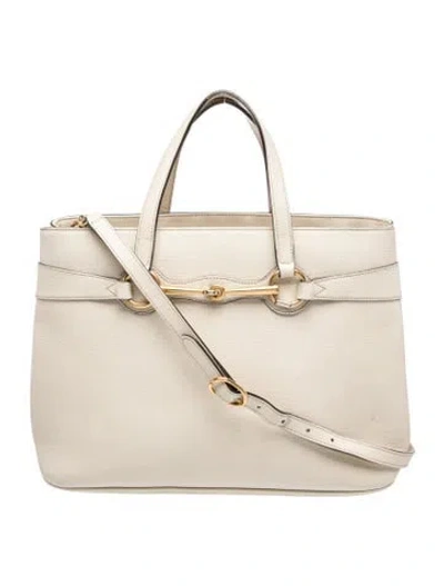 Pre-owned Gucci Horsebit Daily In Neutrals