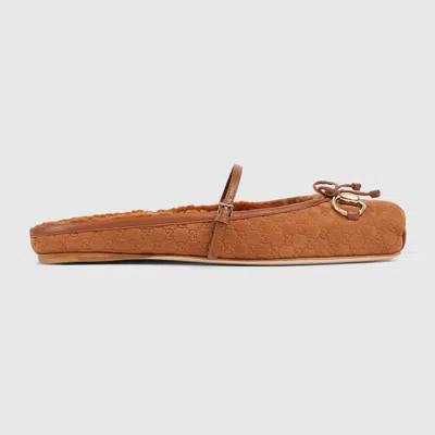 Gucci Horsebit Damen-mules In Brown