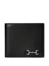 Gucci Horsebit-detail Bifold Card Holder In Black
