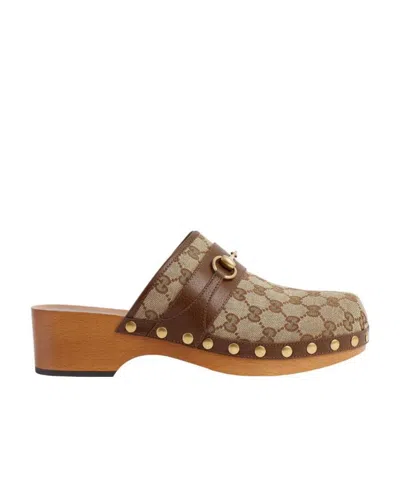 GUCCI GUCCI GG PATTERN CLOGS