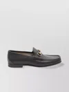 Gucci Horsebit Detail Leather Loafer With Gold-tone Hardware In Black