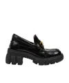 Gucci Horsebit-detail Leather Loafers In Black
