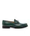 Gucci Horsebit-detail Leather Loafers In Green