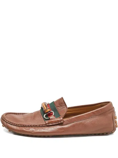 Pre-owned Gucci Horsebit-detail Loafers