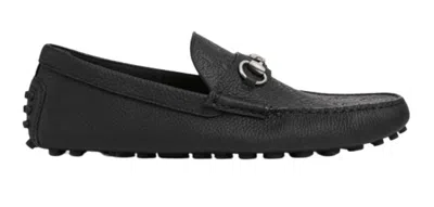 Gucci Horsebit Detail Loafers In Black
