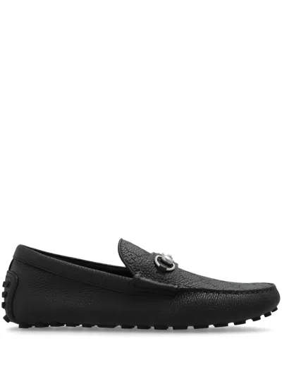 Gucci Horsebit-detail Loafers In Black