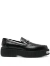 Gucci Horsebit Creeper Loafers In Schwarz