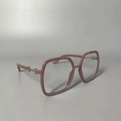 Gucci Horsebit Detail Oversized-frame Glasses In Brown