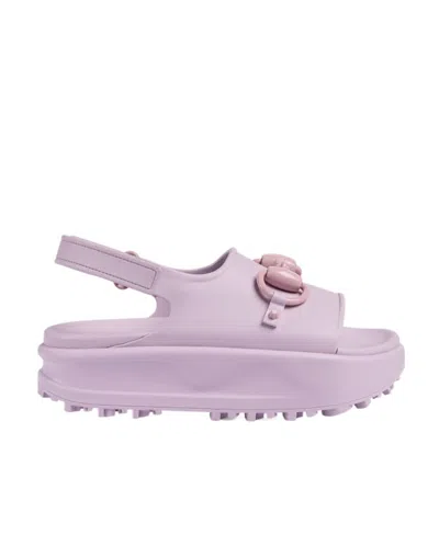 Gucci Horsebit-detail Platform Sandals In Purple