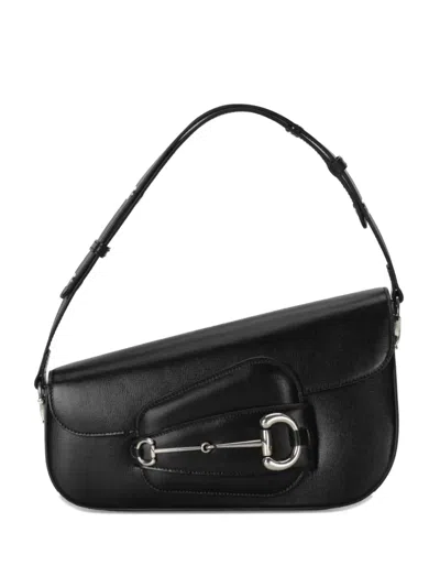 Gucci Horsebit-detail Shoulder Bag In Black