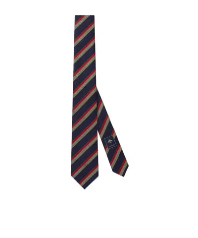Gucci Horsebit-detail Silk Tie In Black