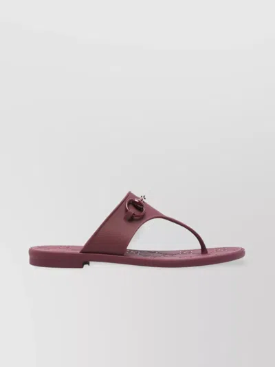 GUCCI HORSEBIT DETAIL THONG SANDALS