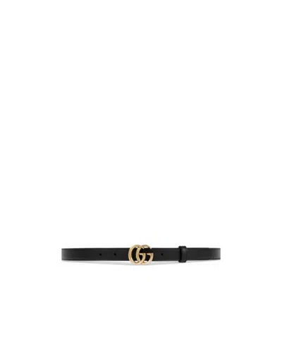 Gucci Horsebit Detailed Belt In Black