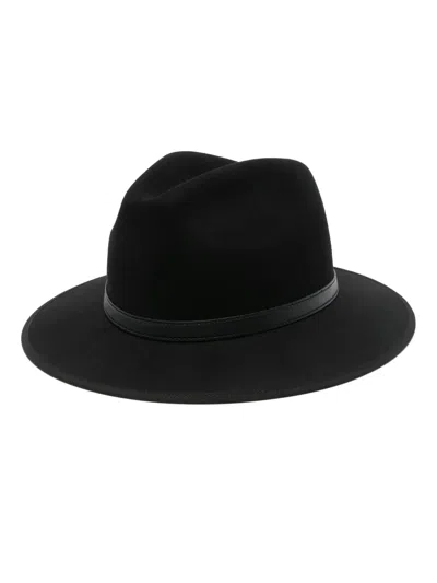 Gucci Horsebit-detailed Fedora Hat In Black