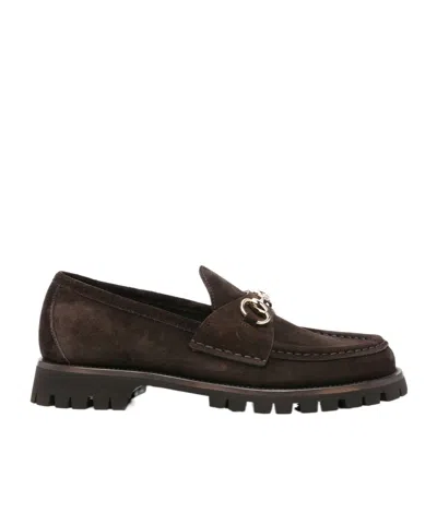 Gucci Horsebit Detailed Slip-on Loafers In Brown