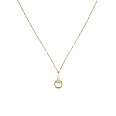 Gucci Horsebit Diamond Necklace - Ybb832321002 In Gold
