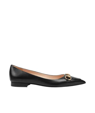 GUCCI GUCCI HORSEBIT DETAIL BALLET FLATS