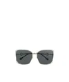Gucci Horsebit-embellished Oversized Sunglasses In Gray